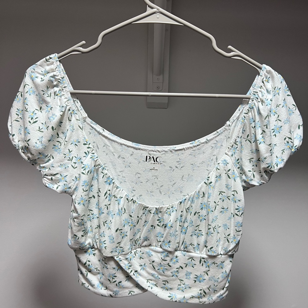 small floral crop top